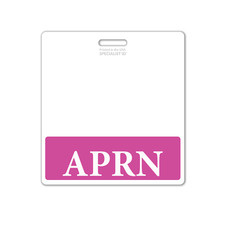 APRN Badge Buddy Oversized Horizontal XL ID Badge Backer for Registered Nurses