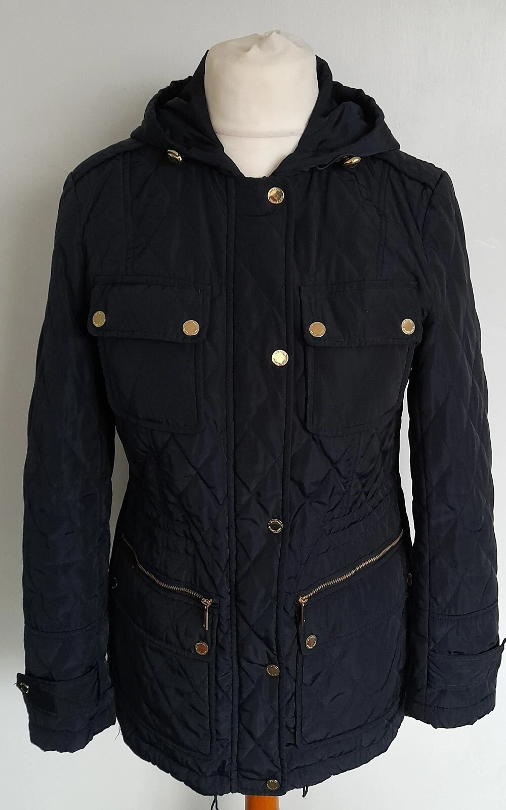 MICHAEL KORS Giacca cappotto leggermente imbottita blu taglia S 10