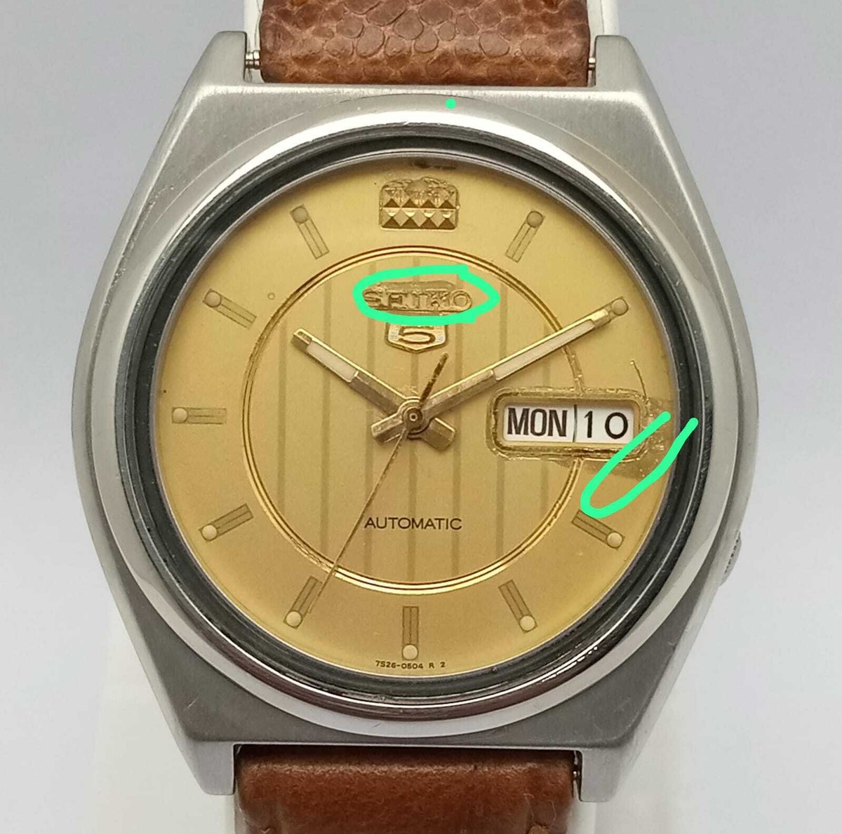 SEIKO 5 自動巻 7s26 8760 セイコーファイ。 SEIKO セイコー 5 ファイブ 7S26-8760 自動巻き 腕時計 - メルカリ