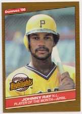 1986 Donruss Highlights #9 Johnny Ray Pittsburgh Pirates