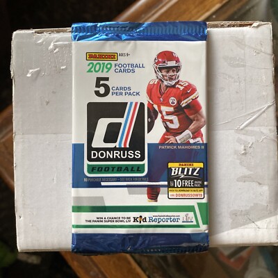  2019 DONRUSS NFL FOOTBALL PACKS W/ Yellow Parallel Inserts BUY 7 GET 1 FREE 
