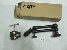 9 QTY 11 inch Adjustable Articulating Friction Magic Arm Calamp DSLR Camera LED