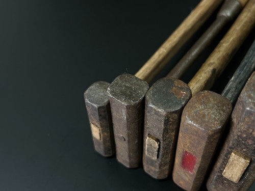 Japanese Vintage iron hammer 5set made by the famous blacksmith / Chisel d55 - Picture 18 of 18