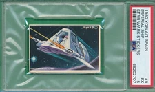 PSA EX IMPERIAL SHIP STAR WARS 1980 YOPLAIT SPAIN #5 GRADED EXCELLENT *ESB-TPHLC
