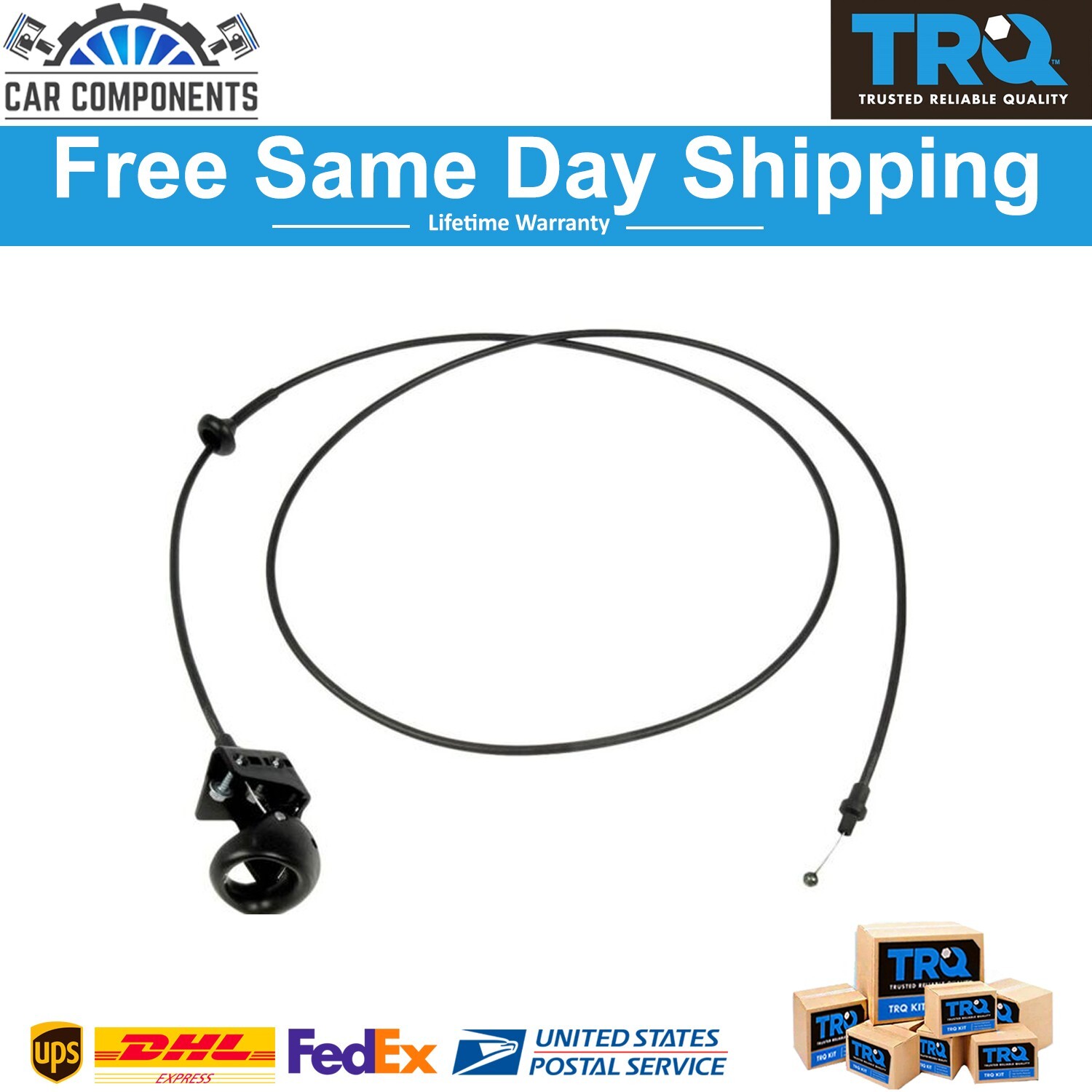 Hood Release Cable With Handle For 2000-2007 Ford Focus – Front Mount Direct Fit 912-048