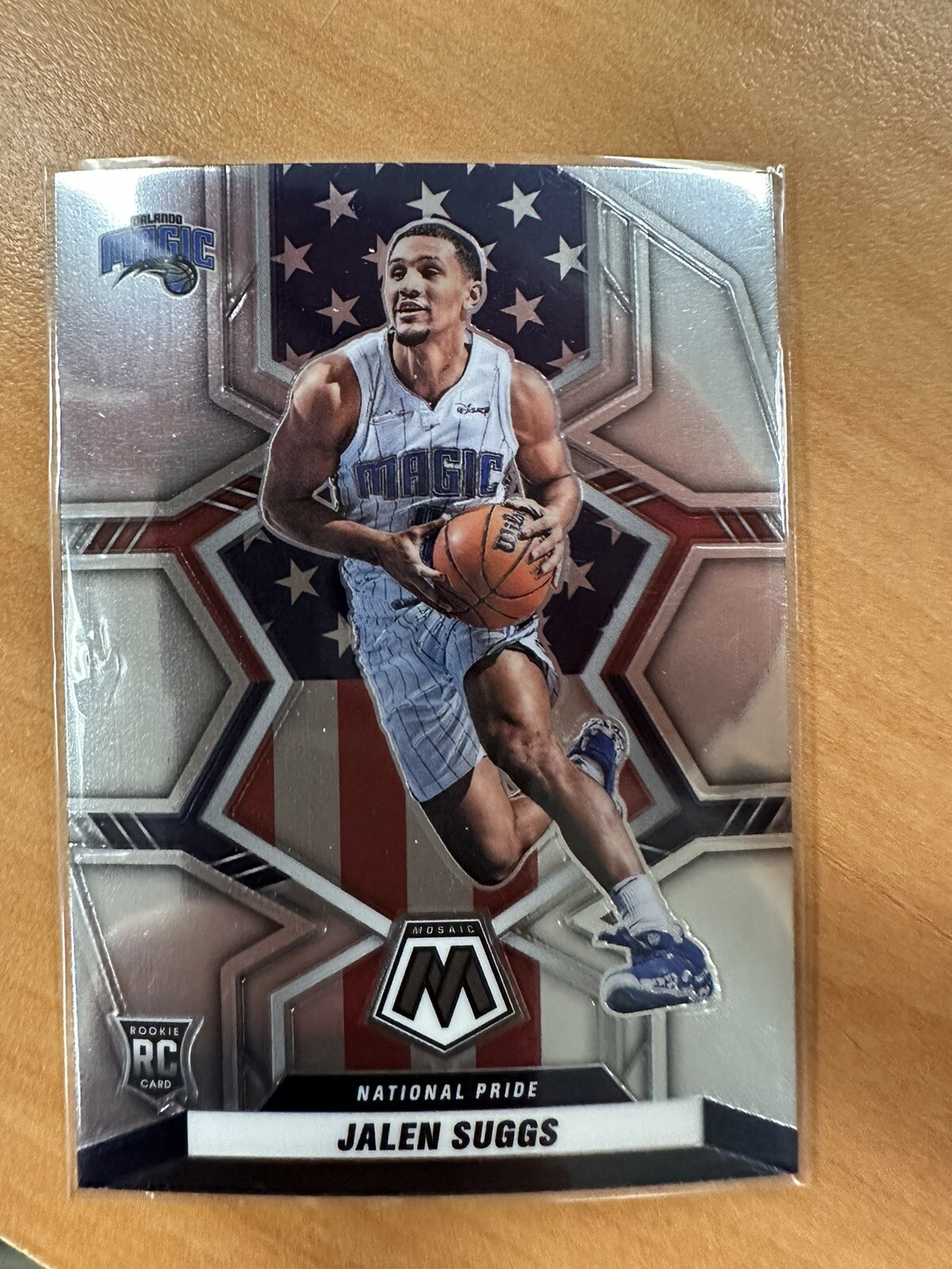 2021-22 Panini Mosaic Jalen Suggs National Pride Silver Prizm RC #256 MAGIC