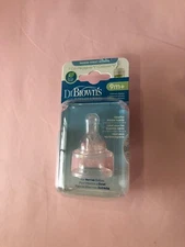 Dr. Brown's Natural Flow Standard Silicone Bottle Nipple, Y-Cut 9m+, 2 Ct