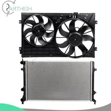 Radiator And Dual Cooling Fan Assembly Electric For 2011-2014 Volkswagen Jetta