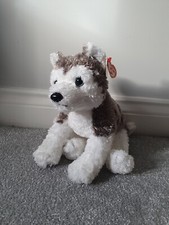 Ty Classic 'SLUSH' Husky dog [2001] 13" With Tags