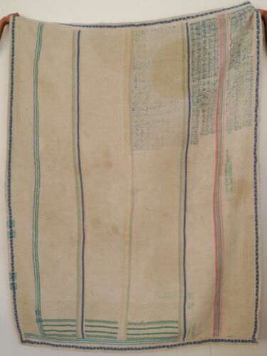 Magnificent High Quality Glorious Indian Vintage Kantha Quilts Bedding Blankets - Picture 2 of 3