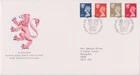 GB ROYAL MAIL FDC COVER 1990 SCOTLAND MACHIN DEFINITIVES 17p-37p BUREAU  PMK