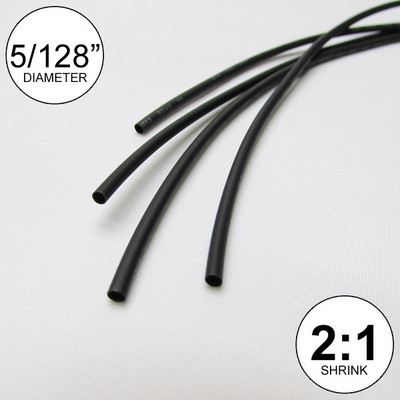 5/128" ID Clear Heat Shrink Tube 2:1 Ratio Wrap (14x9"= 10 Ft - Foto 9