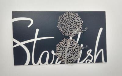Starfish Project Lacy Round Silver Dangle Earrings NEW