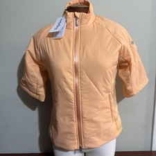 Daily Sports Ladies KUMQUAT SMALL HALF SLEEVE Golf full zip NEW NWT