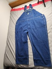 Liberty Denim Bib Overalls Mens Size 60x30 Dark Wash Western Workwear Farm NWT