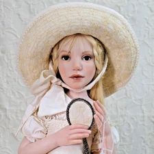 Jane Bradbury "WHITE ON WHITE" 22" ONE OF A KIND; DOLL 43