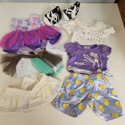 Build-a-Bear Clothes Clothing Lot Shoes Sneakers Shirt Skirt Tutu Pants Sweater