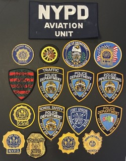 NYPD Police Patch Lot 16 Vintage Aviation Halloween Fort Apache Detective 9 11