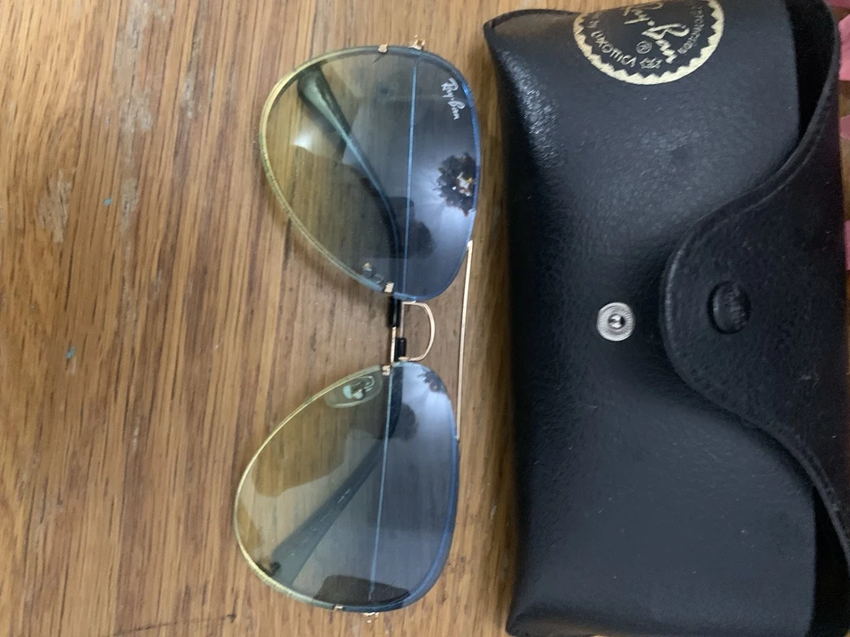 Ray-Ban RB3025 Aviator Sunglasses Gold Arista Pink Silver  Lens 55mm Case, photo 2 of 5