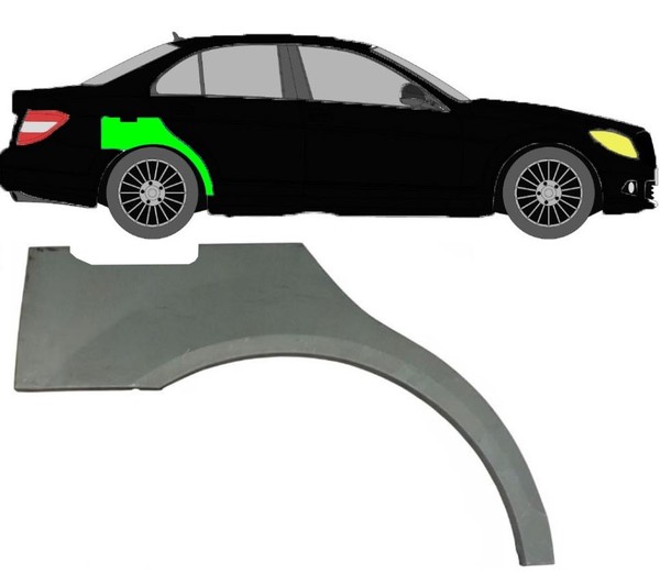 Radlauf FüR Mercedes C - Klasse W204 2007 - 2014 Rechts-image