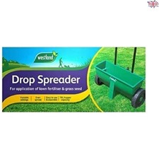 Effortless Push-Along Lawn Fertilizer Drop Spreader - Easy Assembly & Use