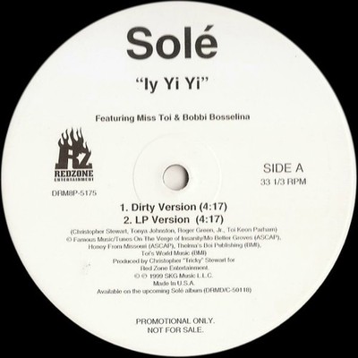 Solé, Iy Yi Yi, (12'', Single, Promo), NM or M-, 4086453460