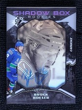 2017-18 SPx Shadow Box Rookies Variant Tier 2 82/98 Brock Boeser #45 Auto 5vt