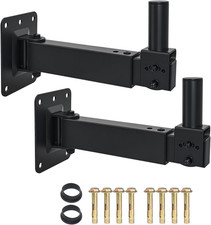 Heavy Duty Speaker Wall Mount,Adjustable Tilt  Swivel Wall Mount Brackets for P