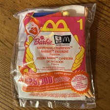 Vintage UNOPENED 2000 Mcdonald's Barbie Swimming Champion Figurine 1 Doll NIB