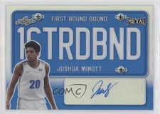 2021-22 Leaf Metal First Round Bound Blue Rainbow /50 Joshua Minott Auto c2a