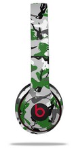 Skin Wrap for Beats Solo Wireless 2 3 4 Girl Silhouette Camo Green SKIN ONLY