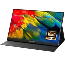  NEW Lifelong 15.6" 1080P Portable Monitor G70-T: IPS, Built-In Speakers, 60Hz