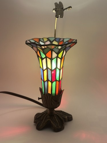 Vintage Stained Glass Dragonfly Lamp Night Light Lamp Desk Lamp Reading Lamp