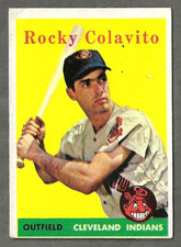 1958 Topps #368 Rocky Colavito Cleveland Indians