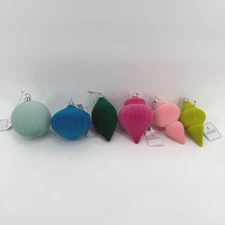 Target Bullseye Flocked Vintage Shaped Ornaments Set Of 50 Multi Color Christmas