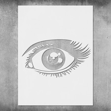 Reusable Eyes stencil  Stencils for Crafting - StencilAir