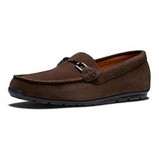  Mens Club Casuals Suede Loafer 8.5 Chocolate