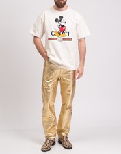 RRP €550 GUCCI x DISNEY T-Shirt Size M Ivory Printed Mickey Mouse Made in Italy