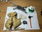 New Listing6 VINTAGE GI JOE 1960s CRASH HELMET MACHINE GUN TRIPOD RARE LIFE JACKET  LOT