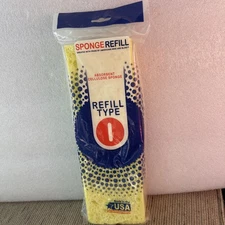 Butterfly Mop Absorbent Cellulose Poly Sponge Refill Head Type I Made in USA NEW