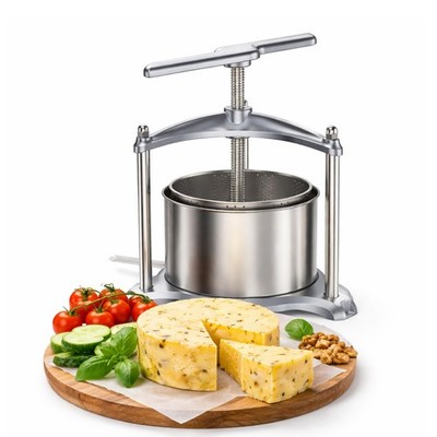 Manual Cheese Press,0.8 Gallon Heavy Duty Food Press for Cheese,Tofu & Vegetable