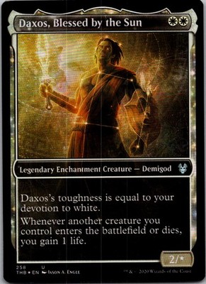 Daxos, Blessed by the Sun (Showcase) U Theros Beyond Death Foil 258 NM