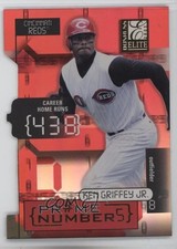 2001 Donruss Elite Prime Numbers Die-Cut 400/430 Ken Griffey Jr #PN-2C HOF k4s