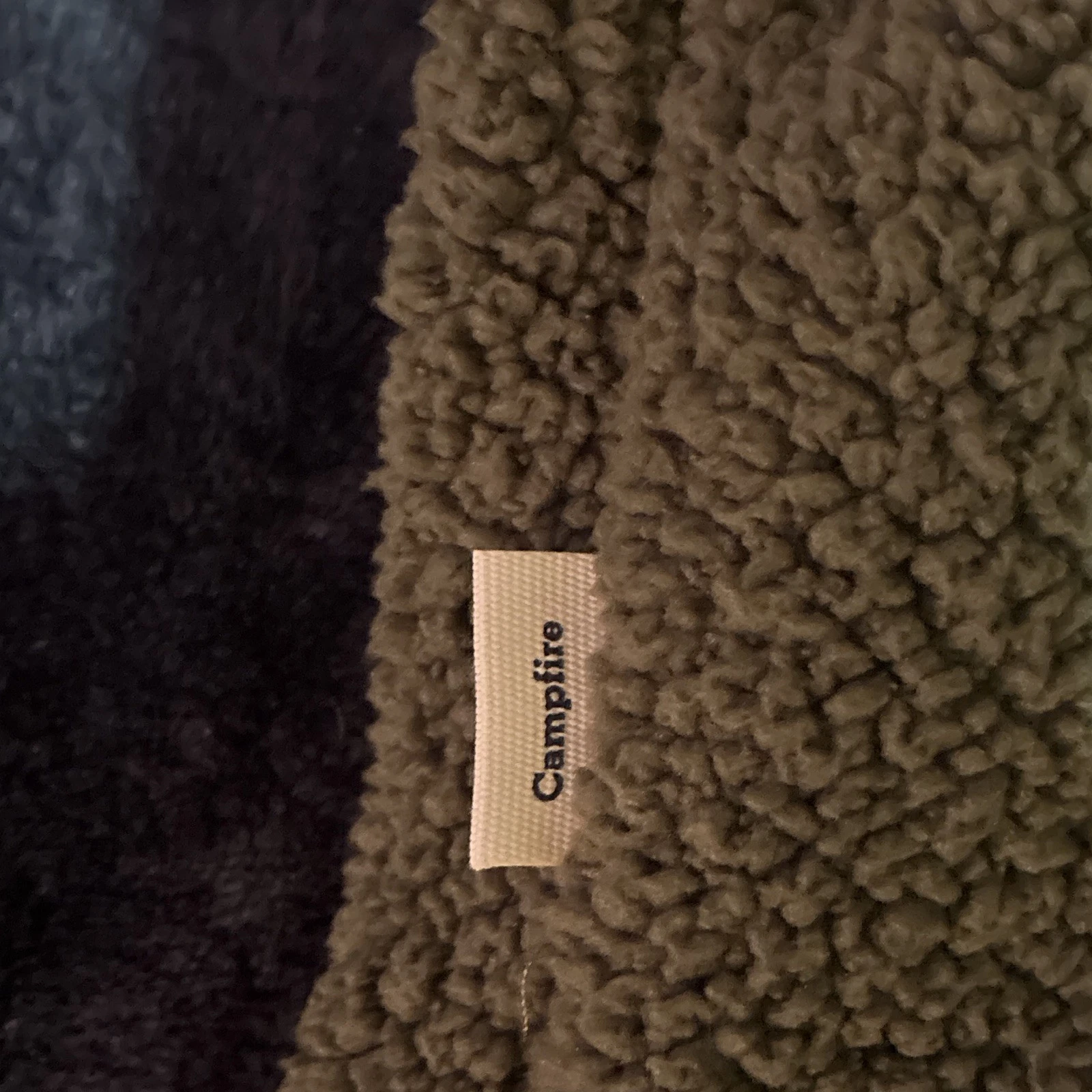Magellan Outdoors Campfire Men’s M Green/Black Quilted Fleece Pullover - product detail image 7