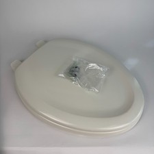 Kohler K-20466-96 Stonewood Quiet-Close Elongated Toilet Seat, Biscuit Open Box