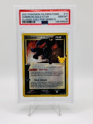 2021 Pokemon Celebrations - Umbreon-Gold Star - 17/17 - pop series