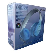 Pink A8909 Bluetooth RGB Light Headphones Removable Microphone HiFi