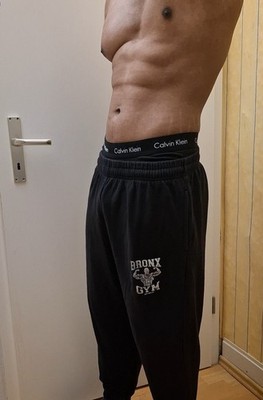 boohooMAN Bronx Gym Jogginghose Schwarz   Oversized Fit   Größe L