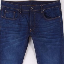 Mens G-Star 3301 STRAIGHT Straight Blue Jeans W38 L34