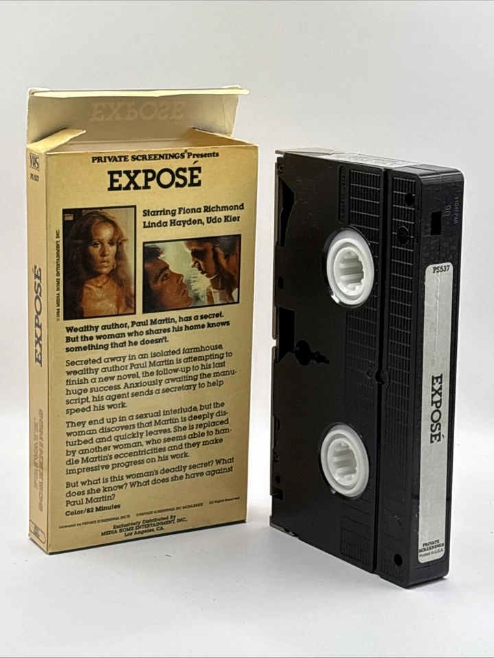 Expose Private Screenings VHS 1984 Media Release Video Tape Full Flap Comedy D3 — 第 2/2 张图片